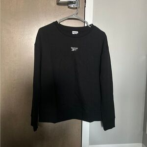 Reebok Women's Classic Black Crew Neck Sweater